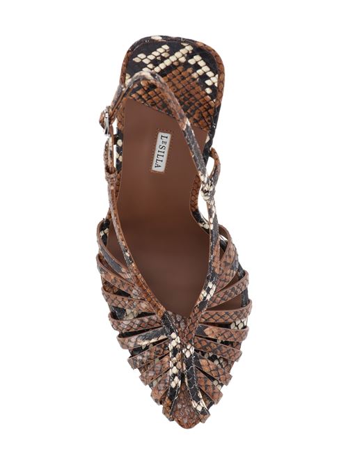 Chocolate brown high stiletto sandal LE SILLA | 3405C090BXPPDUR723